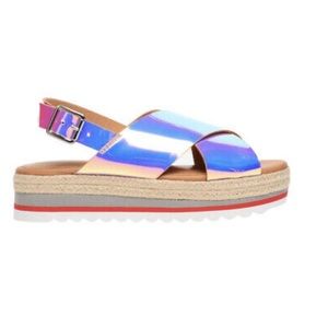 Time and tru Womens cross platform sandals